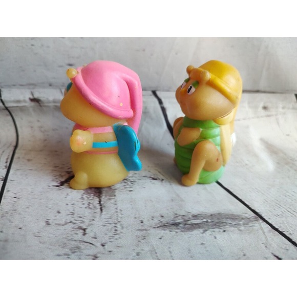 1986 Hasbro Playskool Finger Puppet Glo Worm Glo Friends Lot 2 - Picture 6 of 9